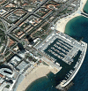 Aerial image of the Olympic Village